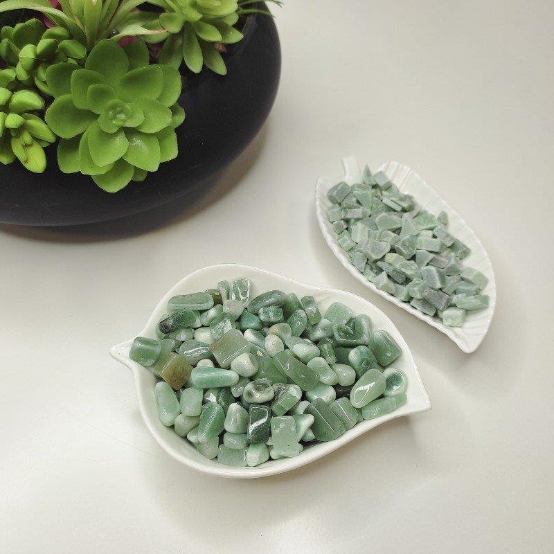 KIT DE PEDRAS NATURAIS POLIDAS 250G - QUARTZO VERDE