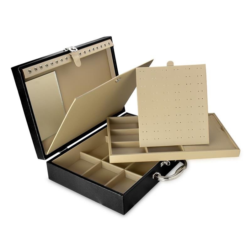 MALETA GRANDE DUPLA COM PLACA 8,5X24X35CM