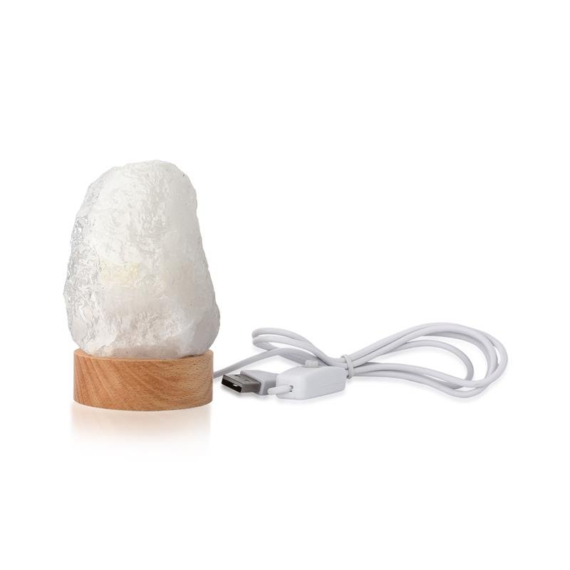 LUMINÁRIA PEQUENA LUZ BRANCA - QUARTZO BRANCO