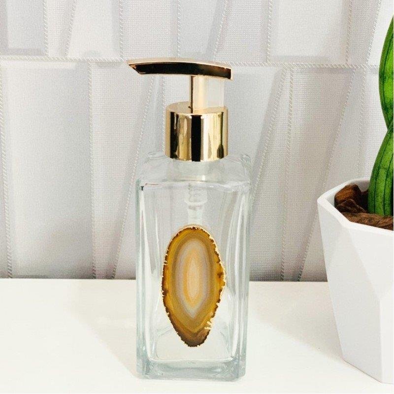 DISPENSER MULTIUSO COM PUMP FOLHEADO A OURO