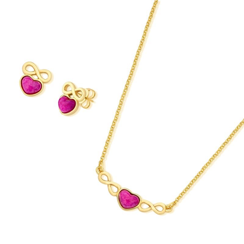 CONJUNTO FOLHEADO A OURO